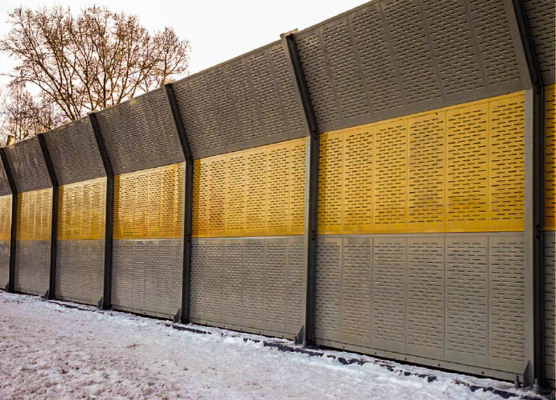 Шумопоглощающий забор трехцветный купить Москва